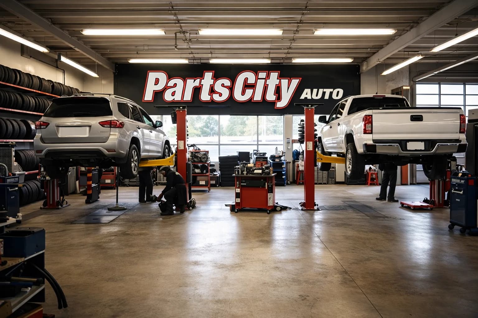 Tire service at Little Kansas Tire