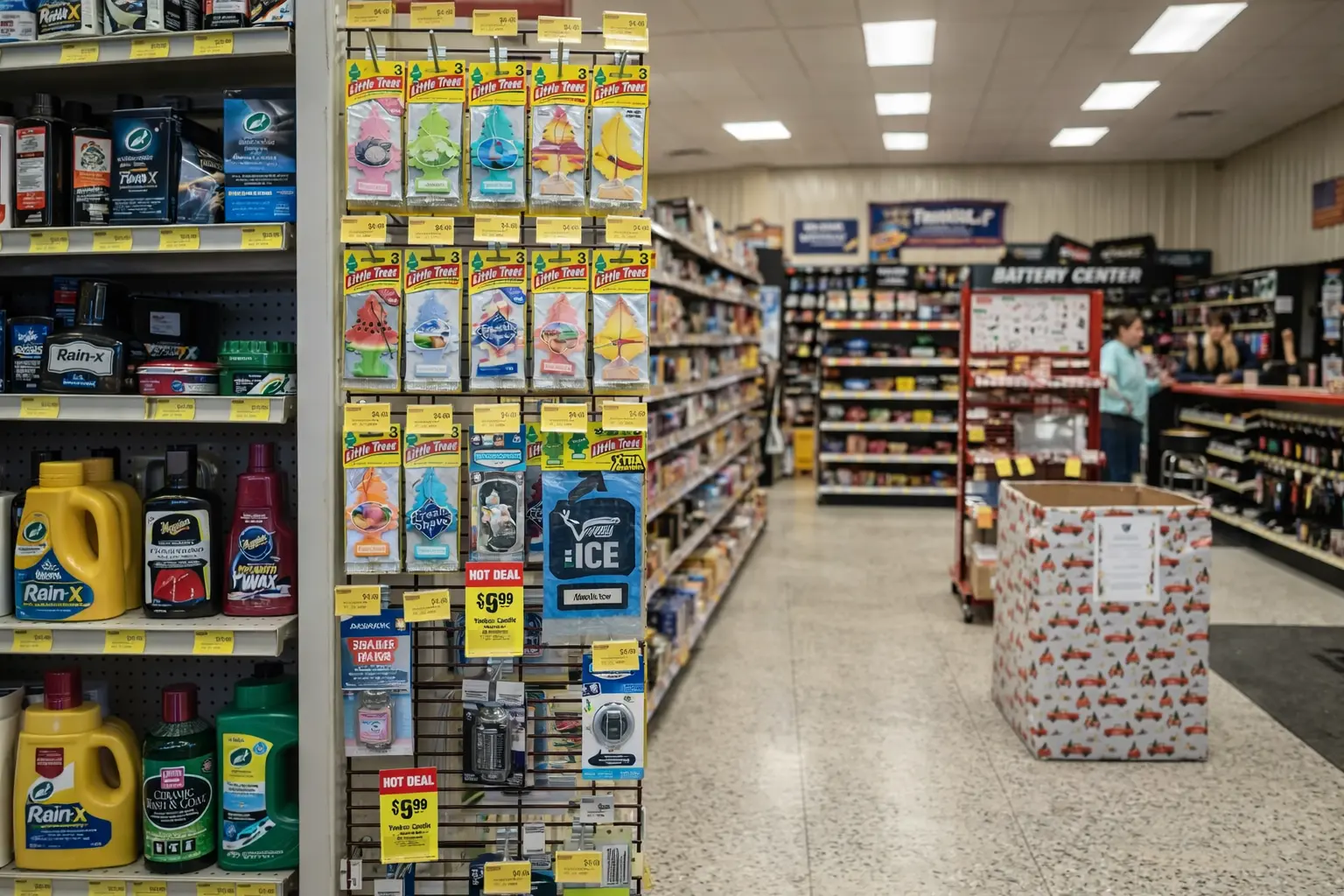 The parts counter inside Parts City LTE